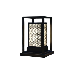 Lámpara de Pared Decorativa Cuadrada de Lujo Moderna para Exteriores, Iluminación de Jardín y Patio, AC 200V E27 IP65, Acero Inoxidable Negro - Product Image 1