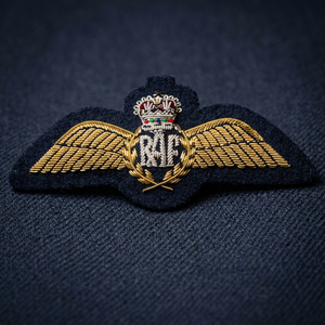 RAF PARA WINGS 1000013 High Quality Lace HAND Embroidered 3D Custom Patch <b>Sew</b>-On Fabric Badge Circular Luxury Design for Garment - Product Image 6