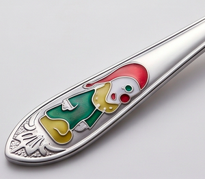 Ensemble de fourchettes en acier inoxydable classique avec design émaillé miroir, parfait pour les mariages élégants et les dîners formels - Product Image 2