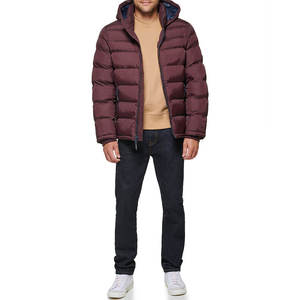 Fully Customized Men's <b>Waterproof</b> Canvas Puffer <b>Jackets</b> Polyester Wadding Filled <b>Winter</b> DDP Shipping - Product Image 1