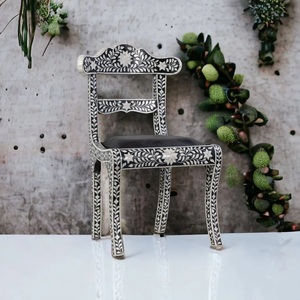 Bone Inlay <b>Armchair</b> Handmade Luxury Wooden Seating for Home Decor Wholesale - Product Image 2