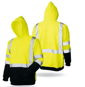 Chaqueta de Seguridad para Hombre, Invierno, Alta Visibilidad, ANSI Clase 1, Impermeable, Ignífuga, Aislada, Verde, para Trabajo en Carretera, con Diseño Reflectante - Product Image 1