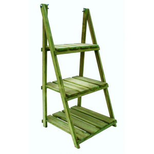 Support de plantes en bois au design élégant, style moderne, présentoir pour pots de fleurs, pour l'intérieur et l'extérieur, jardin, balcon, décoration de la maison - Product Image 5