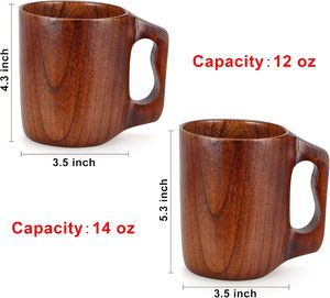 Craft Emporium exporte des tasses à thé et à expresso en bois à double paroi avec soucoupe, poignée design écologique pour une utilisation en voyage - Product Image 5