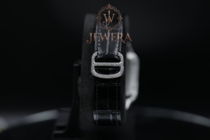 Montre unisexe en moissanite avec bracelet en cuir, idéale pour les professionnels d'affaires et le port quotidien de luxe – Offre spéciale - Product Image 4