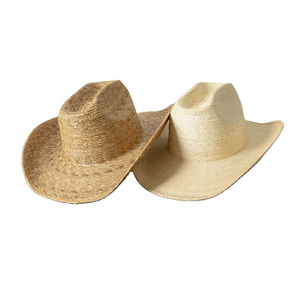 Chapeau de paille unisexe à large bord fait main pour l'été et la plage, personnalisation de marque, vente en gros directe d'usine, fournisseur OEM - Product Image 3