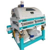 BAILONG TQSF120x2 Machine à éliminer les pierres du riz à double étage, séparateur de pierres par gravité spécifique, 7000-9000 Kg/h, 0.37*2 kW pour usage commercial