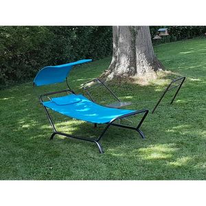 Heavy Duty Swing amaca letto appeso Patio Chaise Lounge Chair baldacchino cuscino sacchetto di stoccaggio per giardino prato a bordo piscina portico - Product Image 5