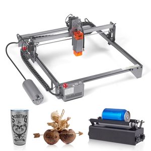 Incisore Laser da 10W con Area di Lavoro Grande 40x40 cm, Velocità di Movimento 10000mm/min, Macchina per Incisione Laser SP Compressa - Product Image 1