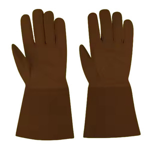 Top-Grade Heavy Duty Cowhide Grain Split Leather TIG Welding <b>Gloves</b> <b>Long</b> Lasting Anti-Cut Abrasion Hand Arm Protection - Product Image 3