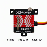Servomoteur numérique sans noyau XQ-POWER XQ-S2221F 22KG pour avion, engrenages en acier inoxydable, aluminium CNC, étanche, 8.4V, OEM