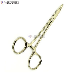 DERF 4 3/4 pouces de long, instruments dentaires vétérinaires, porte-aiguille chirurgical en acier inoxydable, MOL, base de sécurité pour la suture manuelle - Product Image 2