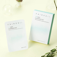 [ROUNDEARTH] Lingettes nettoyantes profondes Faircell 180 pour le démaquillage, contrôle des pores et du sébum, à la mandarine verte