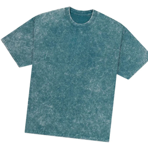 Camiseta Vintage con Lavado Ácido para Hombre, Oversize, Algodón Pesado, Estilo Urbano, Logotipo Personalizado, Camiseta Lavada, Proveedor Mayorista de Fábrica OEM - Product Image 5