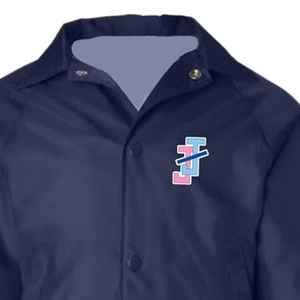 Chaqueta Juvenil Jack and Jill, Color Azul Marino, con Botones a Presión, Ligera, de Lona Transpirable, Cortavientos, Informal, Unisex, para Niños, Abrigo Escolar - Product Image 4