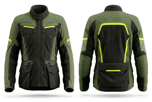 เสื้อแจ็คเก็ตขี่มอเตอร์ไซค์ผ้าคอร์ดูรอยคุณภาพพรีเมียม พร้อมแถบสะท้อนแสง พิมพ์ลายตามสั่ง ดีไซน์ของตัวเอง มีกระเป๋าหลายช่อง - Product Image 5