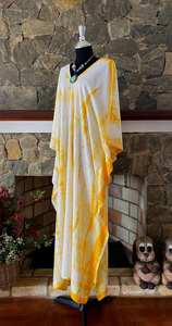<b>Plus</b> <b>Size</b> Japanese Shibori Tie Dye Rayon <b>Kaftan</b> <b>Dress</b> Relaxed Fit Flowy Women Resort Wear - Product Image 5