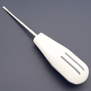Straight 3mm Luxating Elevator Dental Extraction Instrument 16.5cm <b>Plastic</b> Handle Thin Sharp Blade Periodontal Ligament Cutter - Product Image 1
