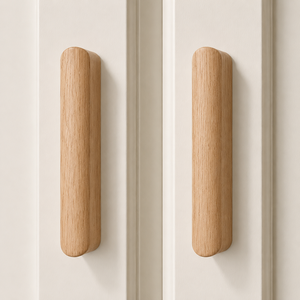 Poignées de meubles modernes en bois massif, poignées de tiroir en bois pour armoires de cuisine, chambre, commodes, personnalisables OEM ODM - Product Image 4