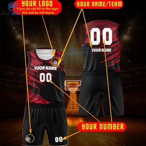 Custom Printed Summer Basketball Jersey Set Mens Sublimated Uniform Shorts Breathable Quick Dry Polyester/Cotton Sportswear OEM - Product Image 6
