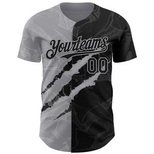 Maillot de baseball personnalisé à manches courtes, entièrement boutonné, antibactérien, col en V, sangle en T, 100 % coton biologique - Product Image 2