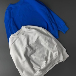 Sweat-shirt à col rond en coton lourd de haute qualité, personnalisé OEM, à épaules tombantes, surdimensionné, en molleton, pour homme - Product Image 2