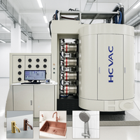 Machine de revêtement par placage PVD chromé pour articles sanitaires en céramique et en laiton