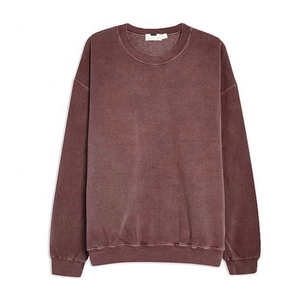 Nueva Llegada, Sudadera Lisa para Hombre, Corte Regular, Talla Adulto, Lavado Ácido, Bordada, 100% Algodón - Product Image 1