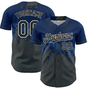 Camiseta de béisbol personalizada 100% poliéster, camiseta de béisbol de alta calidad para hombre, ropa deportiva hip hop, camiseta de béisbol, camiseta de softbol. - Product Image 2