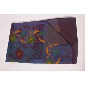 ผ้าห่มปักลายโบโฮ คันธา ซูซานี ทำมือ ผ้าฝ้ายวินเทจลายดอกไม้ เป็นมิตรกับสิ่งแวดล้อม ซักได้ ใช้ได้ทุกฤดู ผ้าคลุมเตียงอินเดีย ผ้าคลุมบ้าน - Product Image 5