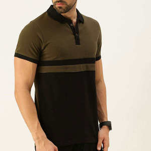 Camisa de Manga Corta para Hombre, Color Verde Oliva y Negro, de Lona Sólida, Tejida, con Botones al Frente, Corte Regular, Secado Rápido, Estampado Digital - Product Image 3