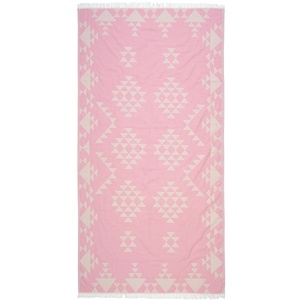 Juegos de toallas de baño turcas diseño de logotipo personalizado 100% algodón Toallas de playa personalizadas de lujo secado rápido sin arena al por mayor - Product Image 2