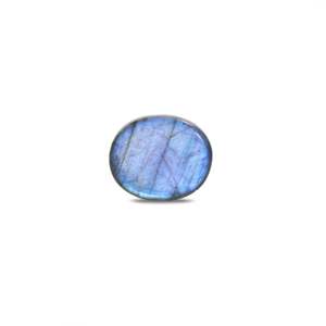 Natural Labradorite Loose Gemstone 5.9 Carat Certified Rough Slice Oval Smooth Cut 20mm 14mm Wholesale - Product Image 2