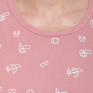 Débardeur rose sans manches pour homme, col rond, imprimé, style décontracté, 100 % coton, respirant, tricoté, design personnalisé, vêtements respirants pour homme - Product Image 5