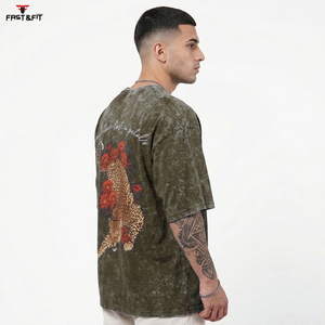เสื้อยืดคอกลมผ้าซักกรดคุณภาพสูงลดราคาพิเศษสินค้ามาใหม่เสื้อยืดใส่สบายสำหรับออกกำลังกายและลำลองของผู้ชาย - Product Image 5