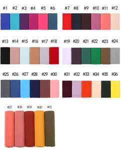 180*80cm Wholesale Hijab Supplier Plain <b>Wraps</b> Shawl Muslim Women <b>Scarves</b> Stretchy Cotton Jersey Feeling Hijab <b>Scarf</b> - Product Image 6