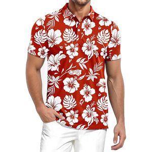 Men's Hawaiian Polo <b>Shirts</b> <b>Funny</b> Summer Dry Fit Moisture Wicking <b>Golf</b> <b>Shirt</b> - Product Image 1