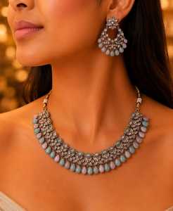 Fancy Collection Classic High Quality Alloy Gold Plated Geometric Design Claw Setting Imitation Pearl Women's Wedding <b>Set</b> - Product Image 1