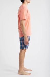 Ensemble short et t-shirt homme oversize en coton respirant, style streetwear décontracté été, avec logo personnalisé, épaules tombantes - Product Image 2