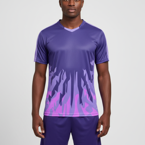 Maillot de football personnalisé OEM, short de football personnalisé avec nom et numéro d'équipe, maillots d'entraînement de football, maillot de football personnalisé pour hommes 100% - Product Image 3