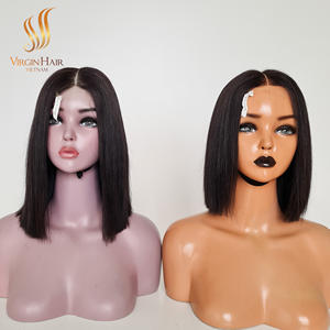 Venta al por mayor Peluca de cabello humano sin pegamento Hueso vietnamita Extensión recta Raw HD encaje Color natural Mejor precio - Product Image 4