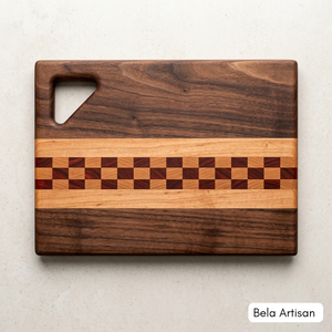 เขียงไม้เนื้อแข็งทำมือ Bela Artisan ลายตกแต่งรูปทรงสี่เหลี่ยมผืนผ้า หนา 2.0 ซม. ใช้กับเครื่องล้างจานได้ - Product Image 2