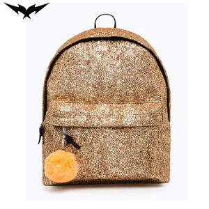 Mochila Personalizada Brillante con Lentejuelas para Niñas, Impermeable, con Cierre de Cremallera y Logotipo del Equipo Personalizado para Estudiantes - Product Image 4