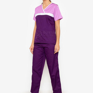 Conjuntos de Uniformes Médicos Ligeros y Cómodos de Algodón de Alta Calidad, Estilo Profesional, Manga Larga para Mujer, Uso Hospitalario - Product Image 2