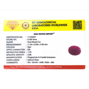 Loose 3.95 Ct African Ruby Oval Cabochon Gemstone for Fine Jewelry - Product Image 4