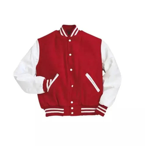 <b>Men's</b> New Fashionable Slim Fit Varsity <b>Jacket</b> Custom OEM Design with Stand Collar Quick Dry for Winter Low MOQ High Street Style - Product Image 1