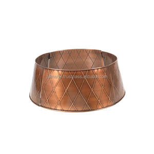 Collier d'arbre de Noël en métal antique en cuivre ou jupe d'arbre entièrement personnalisable, parfait pour la décoration de Noël - Product Image 5