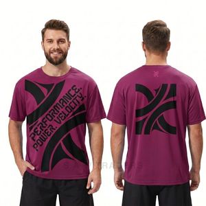 Camiseta Deportiva con Estampado de Camuflaje Digital Azul, de Poliéster que Absorbe la Humedad, de Secado Rápido, para Gimnasio, Fitness y Entrenamiento - Product Image 3