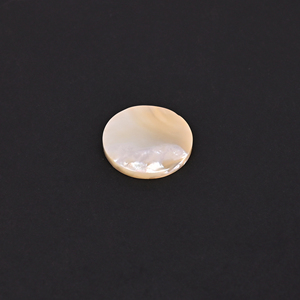 Perle de nacre naturelle 14 carats 22x22mm ronde à coupe lisse blanche, pierre précieuse en vrac - Product Image 4