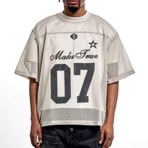 Camiseta de Fútbol Americano para Hombre, Transpirable, de Malla de Poliéster, Estilo Universitario, con Número Gráfico Personalizado, Proveedor OEM al por Mayor - Product Image 5